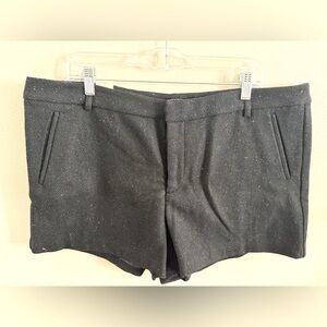 NWT Gap Black Speckled Wool Shorts - Size 18